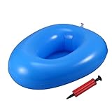 Ipetboom Washable Inflatable Bed Pan for Bedridden Patients Inflation Commode for Elderly Care with Hand for and Long Term Immobility