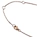 A+O Gift for Mom, Mothers Day Gift - CZ Pave Disc Necklace in 14K Rose Gold