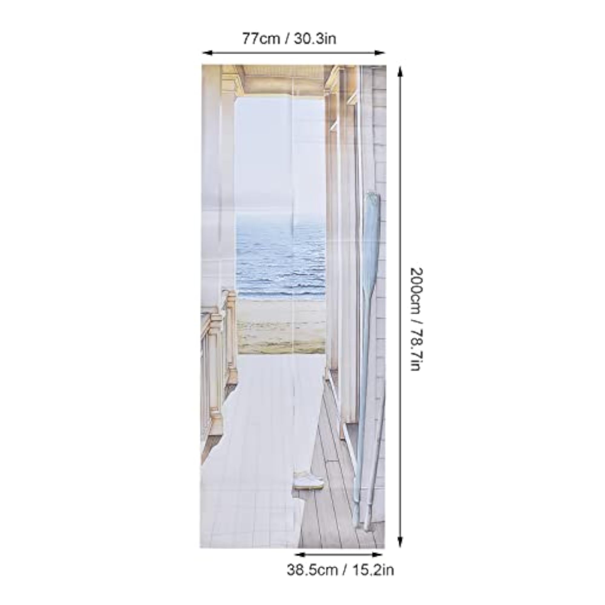 PVC Material Waterproof Door Sticker with 3D Visual Effects