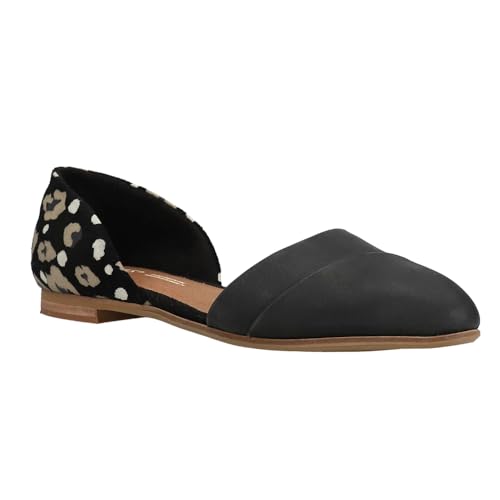 TOMS Womens Jutti Dorsay Slip On Flats Casual - Black3