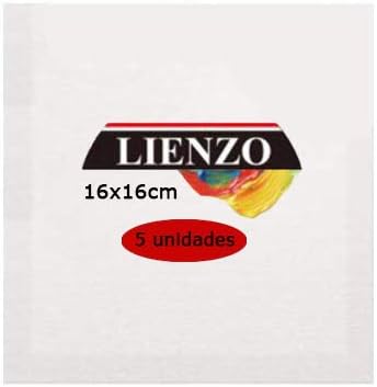 Canvases For Painting Suitable Oil Acrylic Or Mixed Technique Pre Stretched 100 Cotton 280 G Profile 15 Mm 16 X 16 Cm 5 Unidads White Amazon Co Uk Kitchen Home