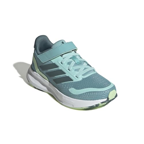 Image of adidas Kids' Marvel Run Falcon 5 Elastic Lace & Strap Shoe