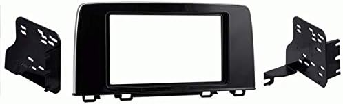 Double Din Install Car Stereo Dash Kit for a Aftermarket Radio Fits 2017-2019 Honda CR-V Lx Trim Bezel is Painted Gloss Black