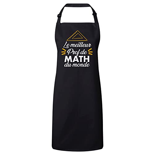 Tablier cuisine meilleur prof de math du monde pour enseignant de collège et lycée
