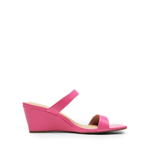 Image of DREAM PAIRS Womens Slides Slip On Wedge Sandals
