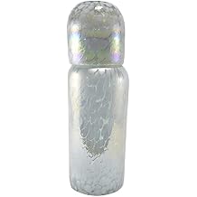 Bedside Night Water Carafe Set With Tumbler Made of Blown Glass | Nightstand Water Pitcher With Matching Cup | Pearly Confetti, 1 Lt.