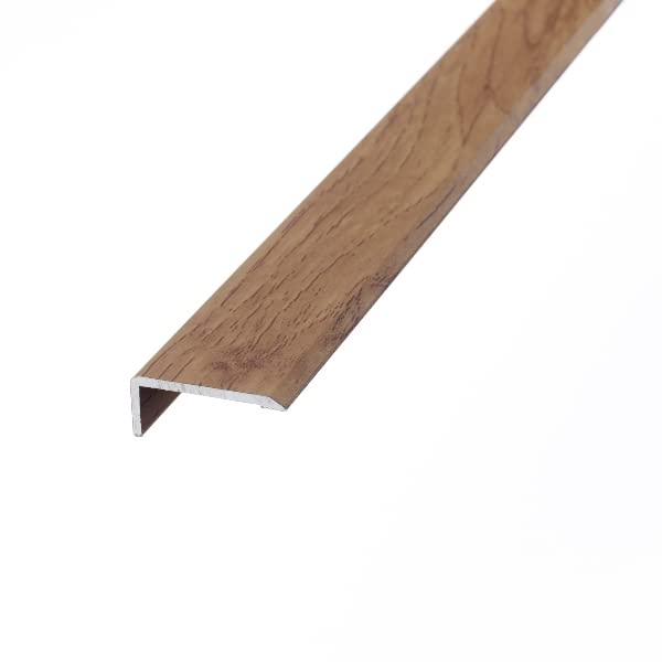 eXtreme Self Adhesive Stair Nosing Strip | 4ft Corner Guard Edge Protector for Laminate, Tile, Metal, and Wood Stairs | Sturdy, Attractive, and Non-Slip Staircase Threshold Strip - Antique Brown