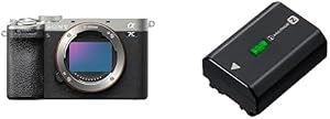 Sony Alpha 7CII Cámara sin Espejo Full-Frame, compacta, 33 MP, autoenfoque en Tiempo Real, 10 fps & Paquete de baterías Recargables de la Serie Z NPFZ100.CE – Negro