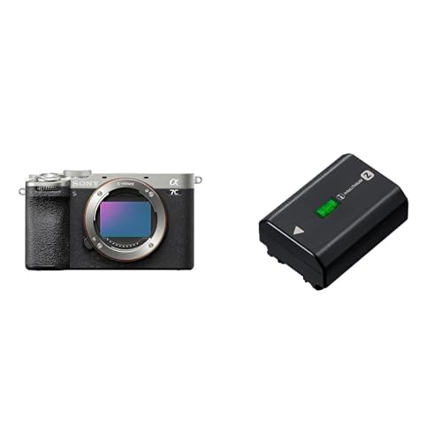 Sony Alpha 7CII Cámara sin Espejo Full-Frame, compacta, 33 MP, autoenfoque en Tiempo Real, 10 fps & Paquete de baterías Recargables de la Serie Z NPFZ100.CE - Negro