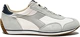 diadora sneaker equipe EQUIPE H CANVAS STONE WASH WHITE SNEAKERS UOMO IN PELLE E TESSUTO