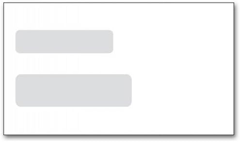 PrintEZ 6 3/16 x 3 3/4 Double Window Business Envelope, 24 Count