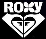 Roxy Logo Decal Vinyl Sticker|Cars Trucks Vans Walls Laptop| White |5.5 x 4.75 in|CCI787