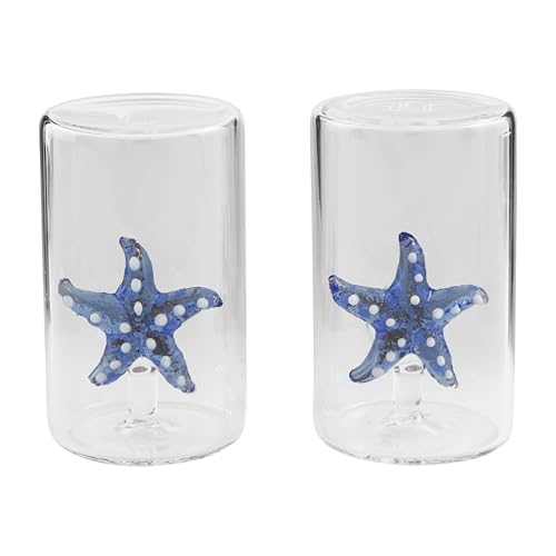 Salière poivrière en verre transparent Mud Pie compacte 4,4 cm