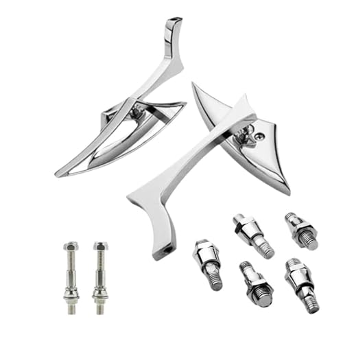 Espejos retrovisores de moto para Harley Road King y Softail en aluminio robusto