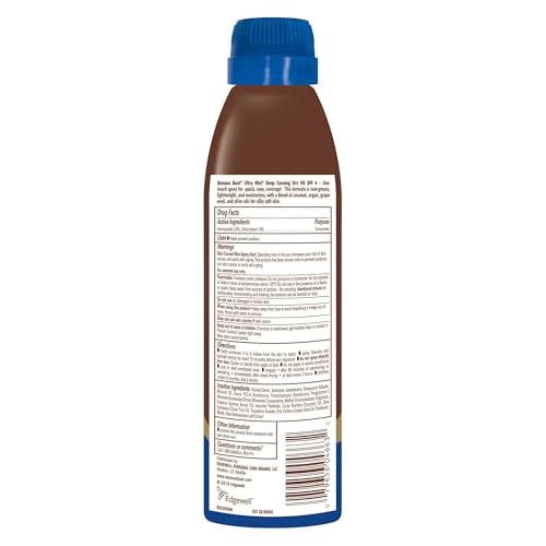 Generic Banana Boat Deep Tanning Oil Spray SPF 4, Clear Dry Sunscreen Spray, Dark Tanning Oil, 6 oz