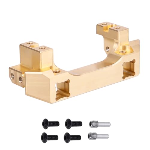88.1g/pc Heavy Duty Brass Front Bumper w/Servo Mount for Traxxas TRX-4 TRX4 1/10 RC Crawler Car Hop...