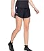 Under Armour Women's UA Speed Stride Shorts (Medium, Black/Purple Luxe - 021)