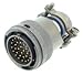 Itt Cannon Circular Connector Plug Size 18, 32 Position, Cable - KPT06F18-32P