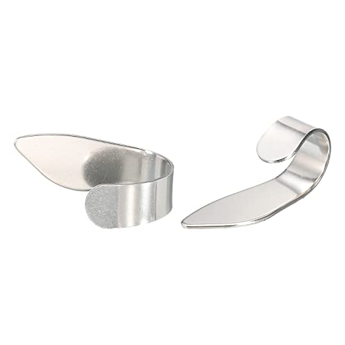 sourcing map Réglable Pouce Médiators 1 pièces Argent Inox Acier Doigt Médiators 3Pcs pour Guitare - Les Beatles, Paul McCartney, John Lennon, RIngo Starr, George Harrison sourcing map Réglable Pouce Médiators 1 pièces Argent Inox Acier Doigt Médiators 3Pcs pour Guitare