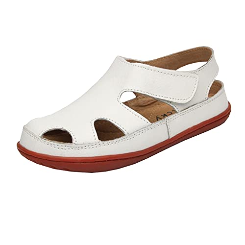 Catálogo de Calzado Coloso al mejor precio. 44 Auhoho Sandalias de piel con puntera cerrada para niños y niñas, Blanco, 22 MX Niño pequeño
