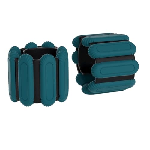 【1/2/4 lbs】Pair of adjustable silicone weight-bearing bracelets - Waterproof fitness ...