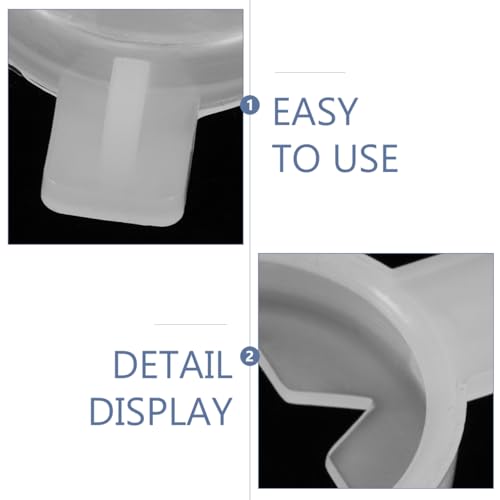 CIYODO 4Pcs Ice Cream Machine Accessories Plastic Star Soft Nozzle for Cream Maker Portable Parts for Home and Commercial Use