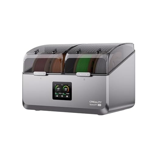 Creality Space Pi X4 Filament Dryer, 4 Spools 3D Printer Filament Dryer Box with 360° Hot-Air Circulation, Dual Independent Heating Chambers for 1.75/2.85mm PLA, PETG, ABS, Nylon