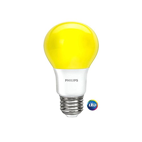 Philips LED 463190 60 Watt Equivalent Yellow A19 LED Bug Light Bulb, 6 Pack, Piece