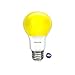 Philips LED Yellow Bulb 6 Pack, 60 Watt Equivalent, A19 Non Dimmable, Medium Screw Base