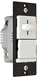 Legrand-Pass & Seymour LS600PWV Incandescent Single Pole Preset Slide Dimmer, 600-watt, White