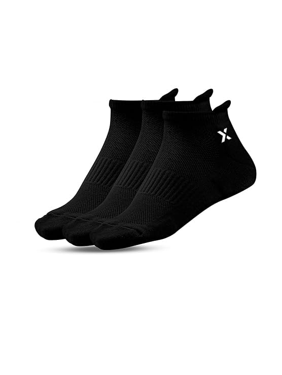 Image of Men's Low Cut Ankle Socks Pack | Bamboo Cushioned Sports Socks for Gym, Running, Walking
