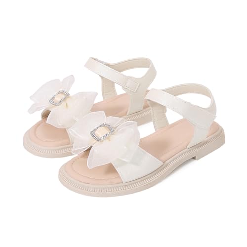 Image of kkdom Girls Cute Heart Sandals Open Toe Summer Flats Dress Sandals Shoes