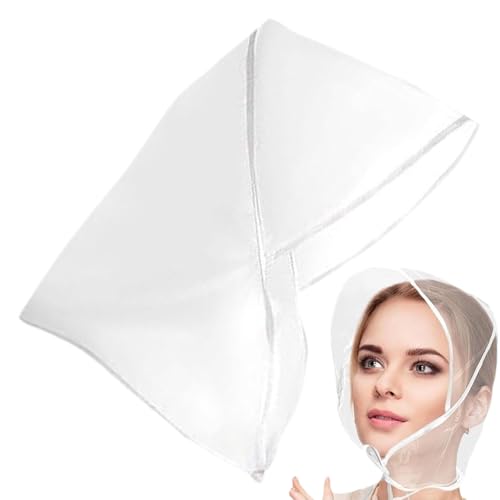 Gorro de lluvia para mujer, visera para la cabeza, sombrero de lluvia, capucha transparente para viajes, gorra plegable para lluvia, para compras, visera solar, protector de lluvia para jardín