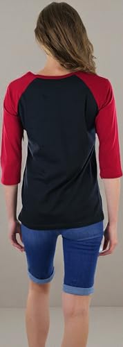 Image of ToBeInStyle Women's Classic Two Color Cotton Baseball T-Shirts