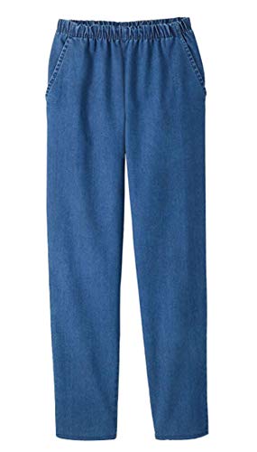 EOM Women's Pants with Elastic Waist - Pull On...