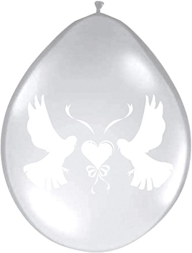 Palloncini per matrimonio con colombe romantiche