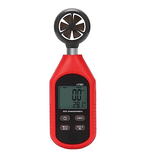 Bluetooth デジタル風速計速度測定温度テスター付きミニハンドヘルド風速計。(UT363 No Bluetooth)