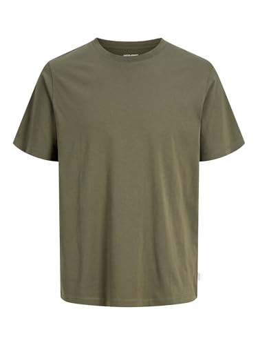 JACK & JONES Jjeorganic Basic Tee Ss O-neck Noos Homme T-Shirt, Vert (Olive Night Detail: Slim), L