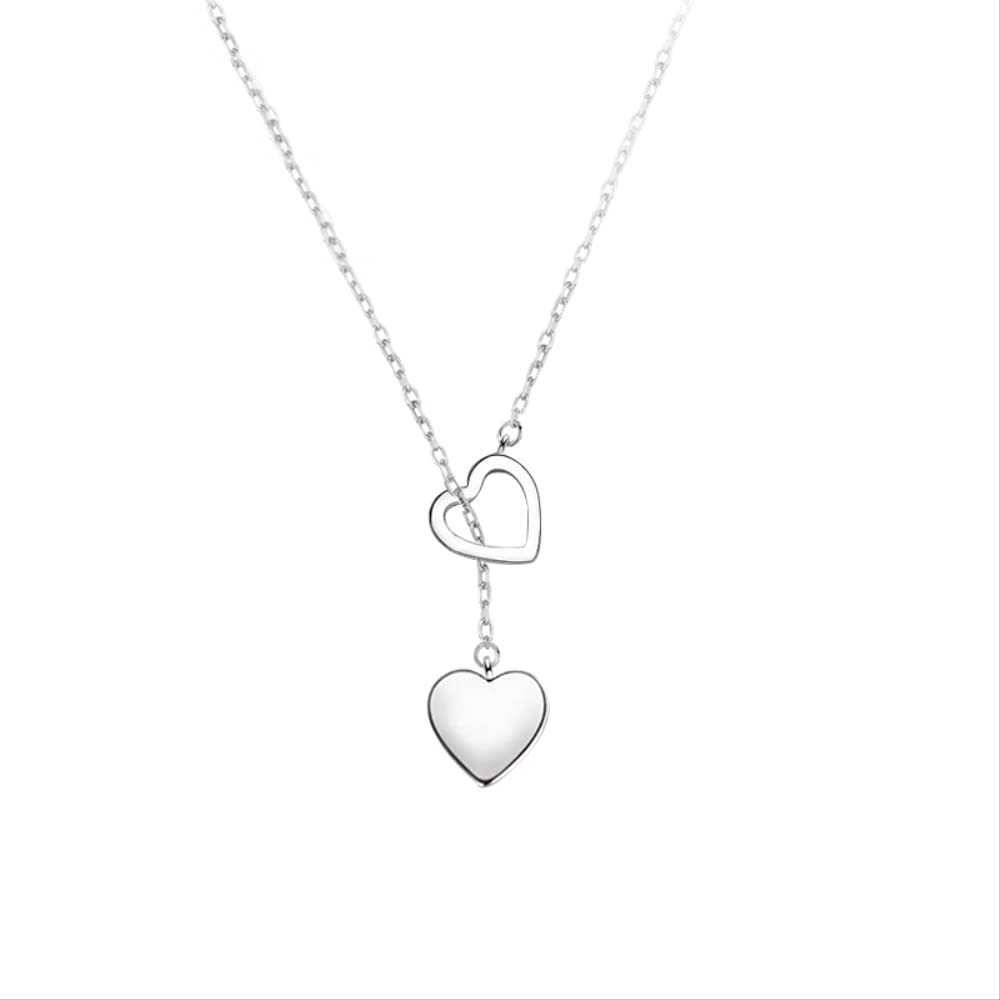 Collier double cœur pour femme au design élégant et finitions soignées - 7