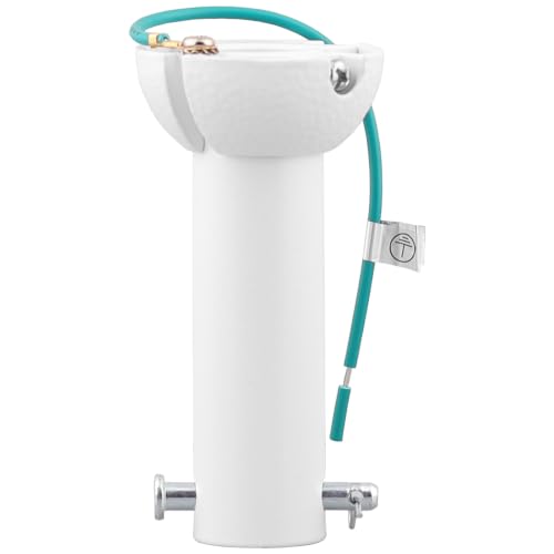 AICWIOO 4 Inch Matte White Ceiling Fan Downrod with Hanger Ball, 1" OD (Fits 3/4" ID Mounts) Threadless Extension Pole (Not Glossy White)