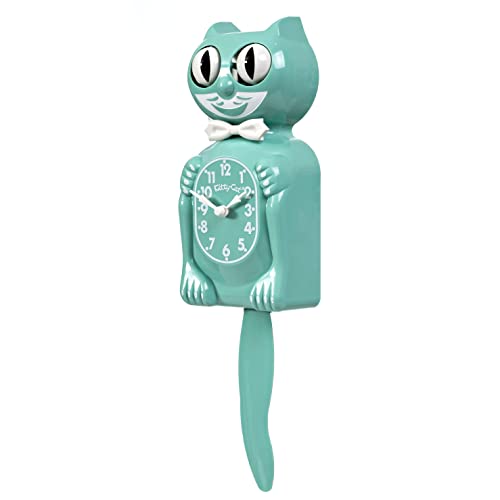 Ocean Waves Kitty-Cat Wall Clock, 12.75 inches - Image 3