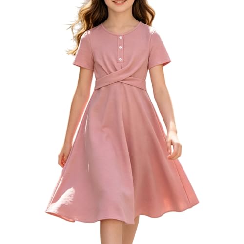 Robe fille jupe évasée confortable résolvant le défi du dressing