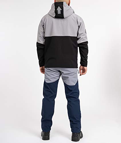 Rock Creek Herren Softshell Hose Cargohose Outdoorhose Wanderhose Herrenhose Wasserdicht Skihose Arbeitshose Winterhose Trekkinghose H-245 Navy 3XL