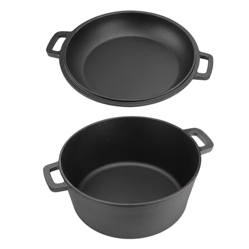 BAFOVY Gusseisen-Pfannenset, Robuste 10-Zoll-Bratpfanne mit Zwei Hilfsgriffen für das Kochen zu Hause in der Küche 6 BAFOVY Gusseisen-Pfannenset, Robuste 10-Zoll-Bratpfanne mit Zwei Hilfsgriffen für das Kochen zu Hause in der Küche