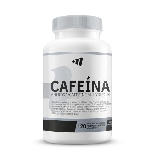 MM SUPPLEMENTS - Cafeína - 120 Cápsulas Vegetales - Rápida Absorción - Aumenta la Energía - Mejora Rendimiento Físico y Mental - Retrasa la Aparición de Fatiga