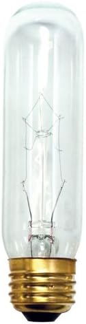 25 Pack 15 Watt T10 Tubular Medium Base 120 Volt 2500 Hour Clear Lightbulb