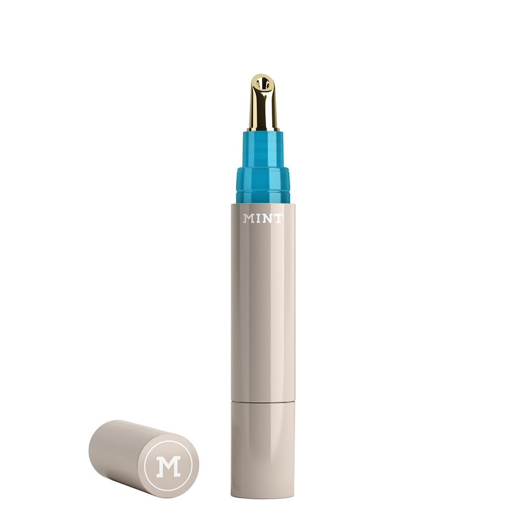 Lucidalabbra MINT blu brillante all'acido ialuronico (4 ml) Primer labbra - Effetto sbiancante - Oli preziosi - Arricchito con pigmenti blu per denti radiosi - Vegano - Di Dr. Mintcheva