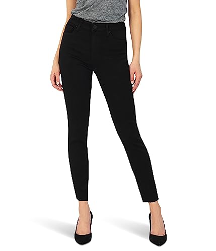 KUT from the Kloth Donna High-Rise Ankle Skinny in Black Black 0 27