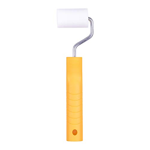 HARDY WORKING TOOLS A0180-112000 Paint Roller and Paint Roller Foam Pile Height 7 mm Length 5.5 cm Diameter 35 mm White/Yellow