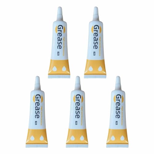 Lubrificante per cerniere, confezione da 5 tubi di lubrificazione | perfetto per riparare cerniere bloccate su vestiti, borse e attrezzature per attività all'aperto: manutenzione duratura per metallo